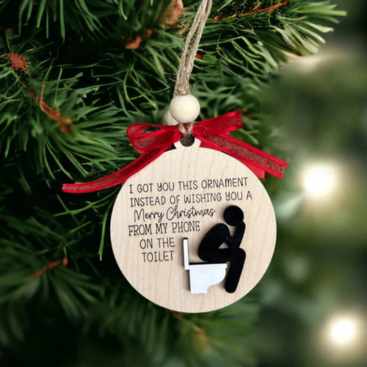 🔥Christmas pre-sale 50% OFF🎁✨Funny Wooden Friendship Christmas ornament❤