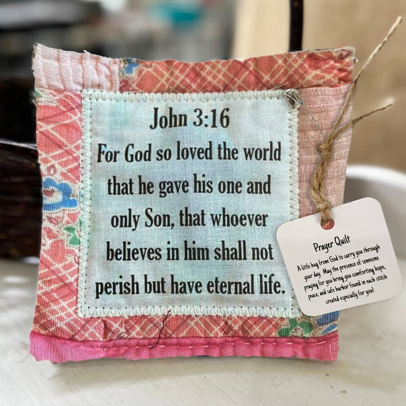 🥰Prayer Quilt with cross inside✝️