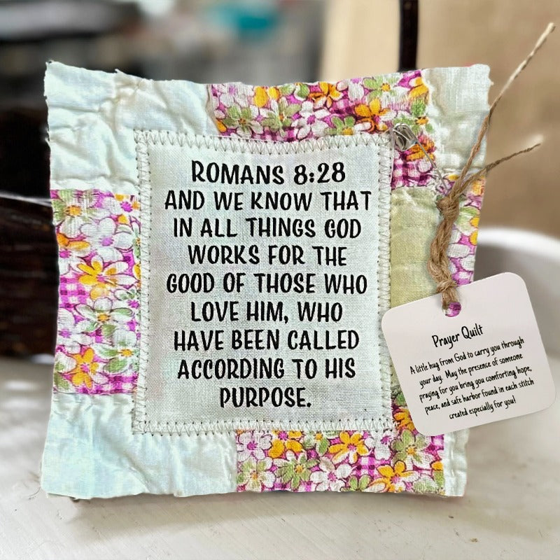 🥰Prayer Quilt with cross inside✝️