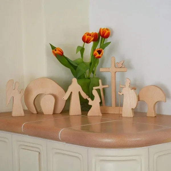 ✝️Easter Scene Wooden Decoration