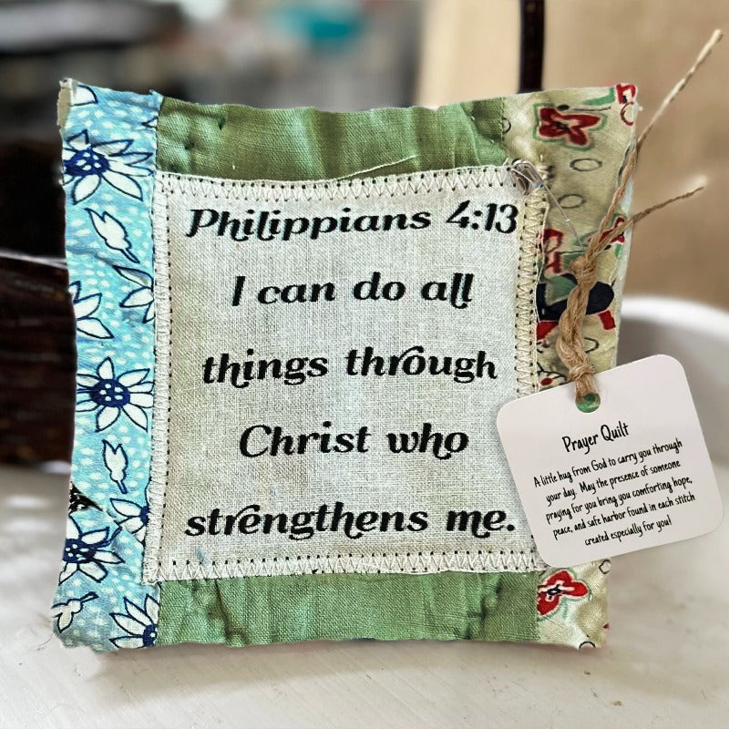 🥰Prayer Quilt with cross inside✝️