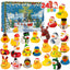 24 Pcs Countdown Christmas Rubber Ducks Advent Calendar