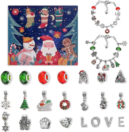🎁DIY Christmas Advent Calendar Bracelets Set