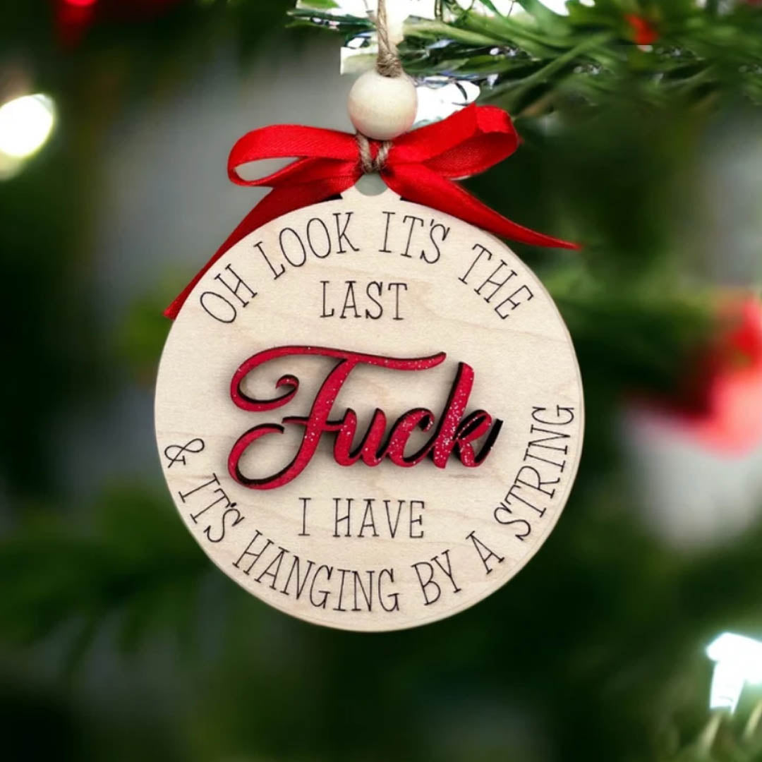 🔥Christmas pre-sale 50% OFF🎁✨Funny Wooden Friendship Christmas ornament❤