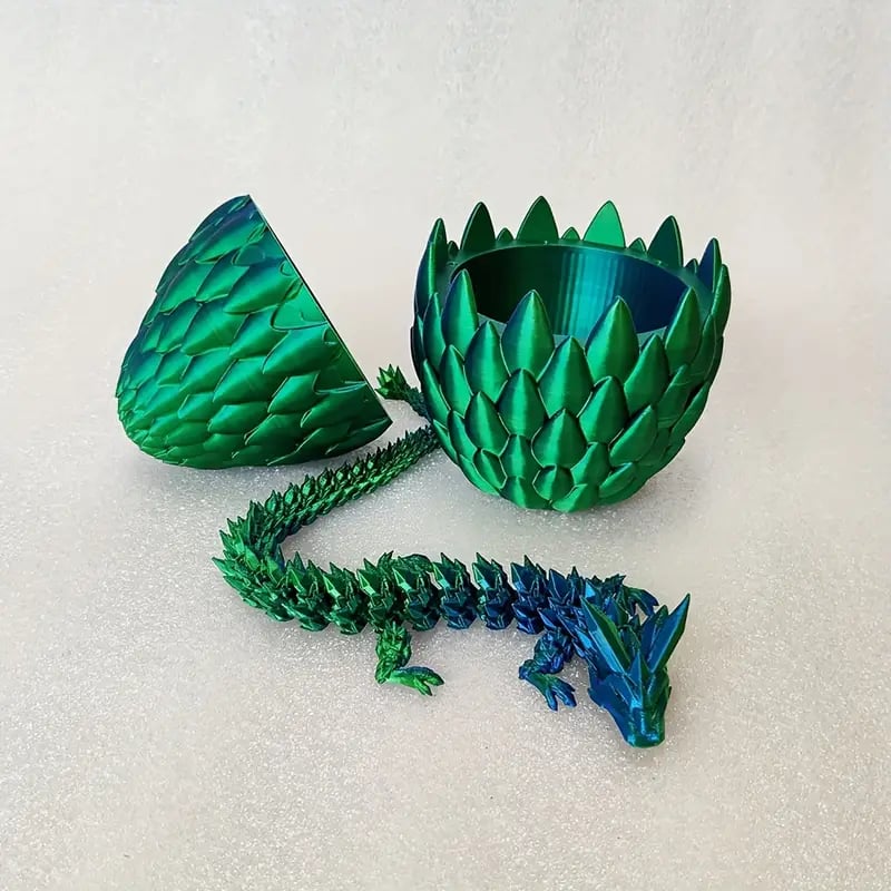 π3D-Printed Articulated Crystal Dragon