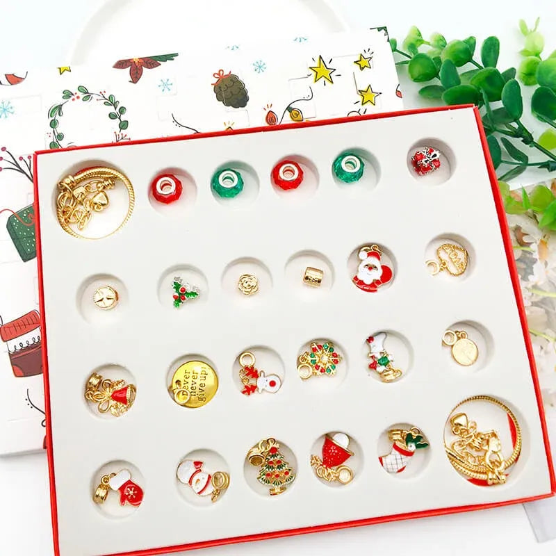 🎁DIY Christmas Advent Calendar Bracelets Set