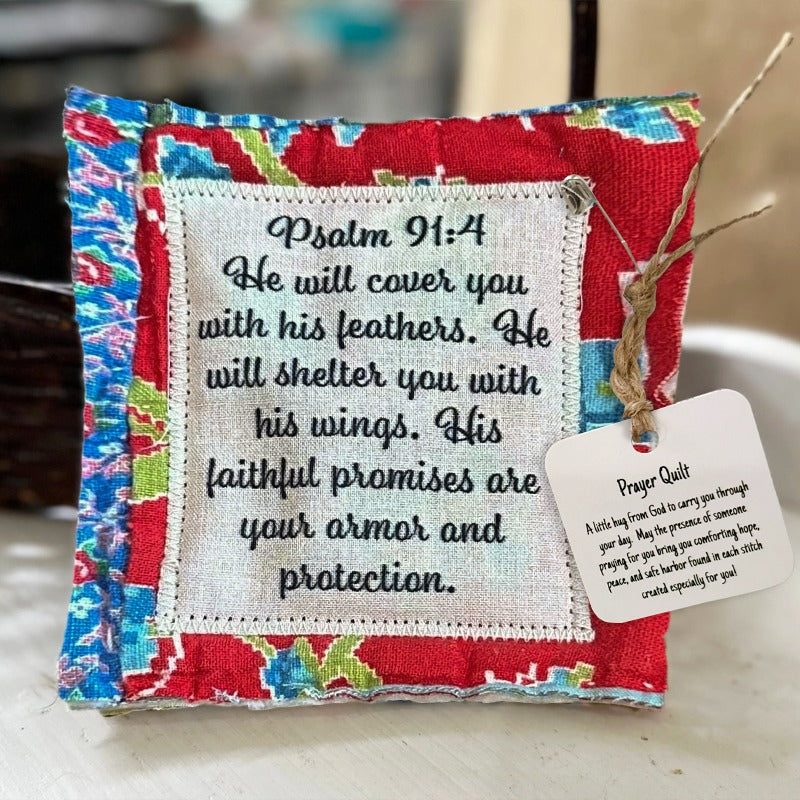 🥰Prayer Quilt with cross inside✝️