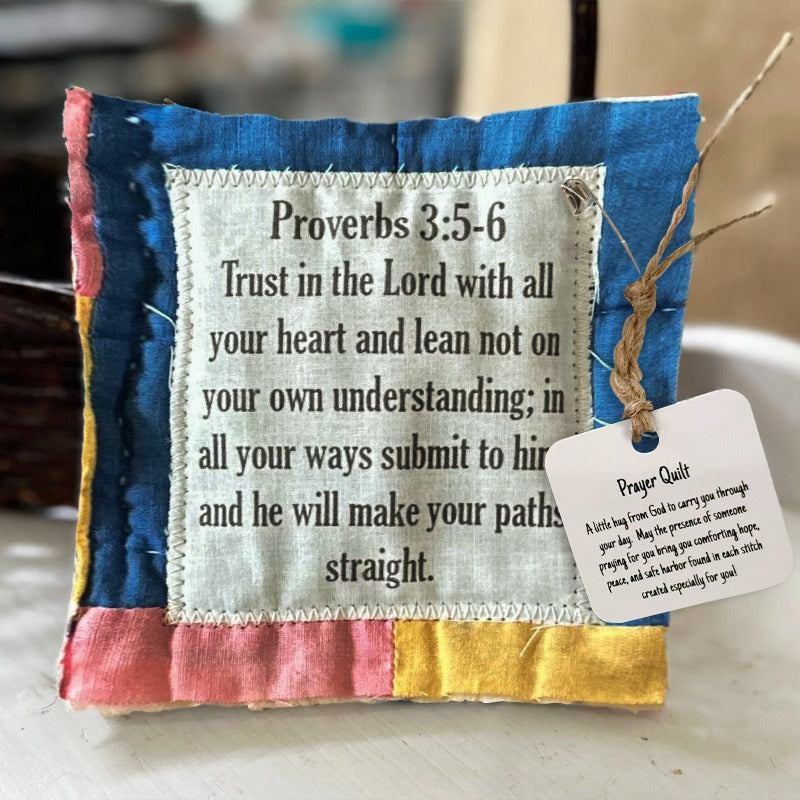 🥰Prayer Quilt with cross inside✝️