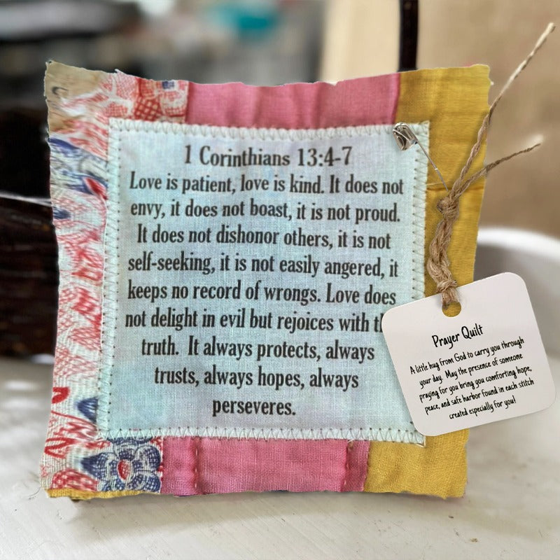 🥰Prayer Quilt with cross inside✝️