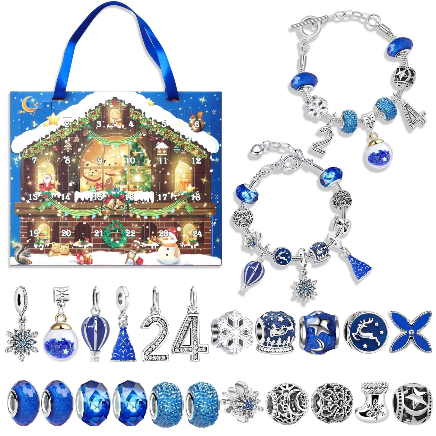 🎁DIY Christmas Advent Calendar Bracelets Set