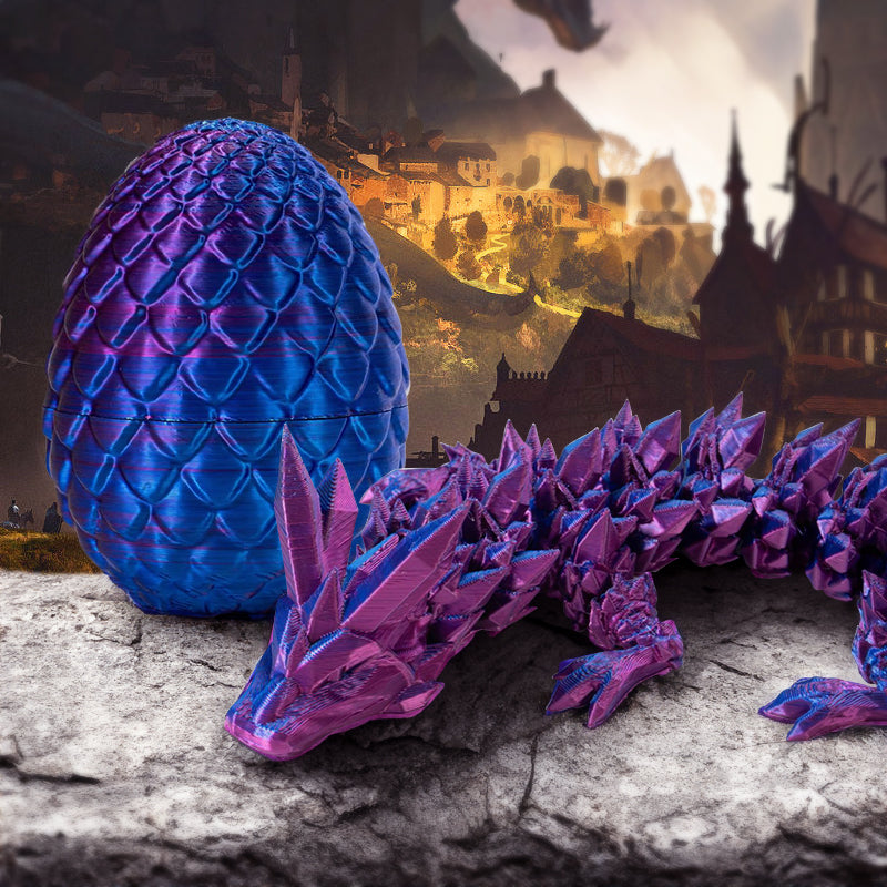 π3D-Printed Articulated Crystal Dragon