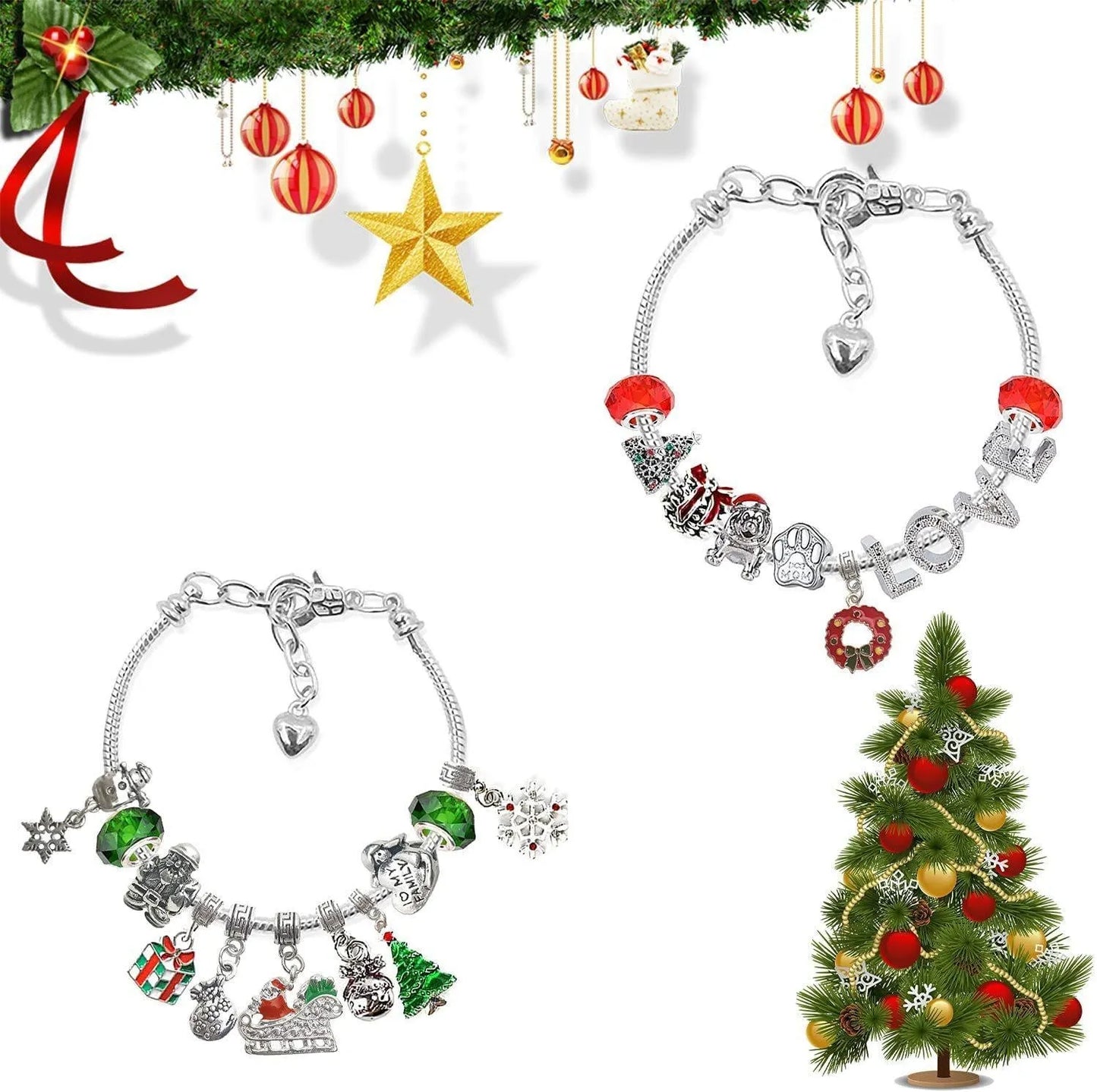 🎁DIY Christmas Advent Calendar Bracelets Set