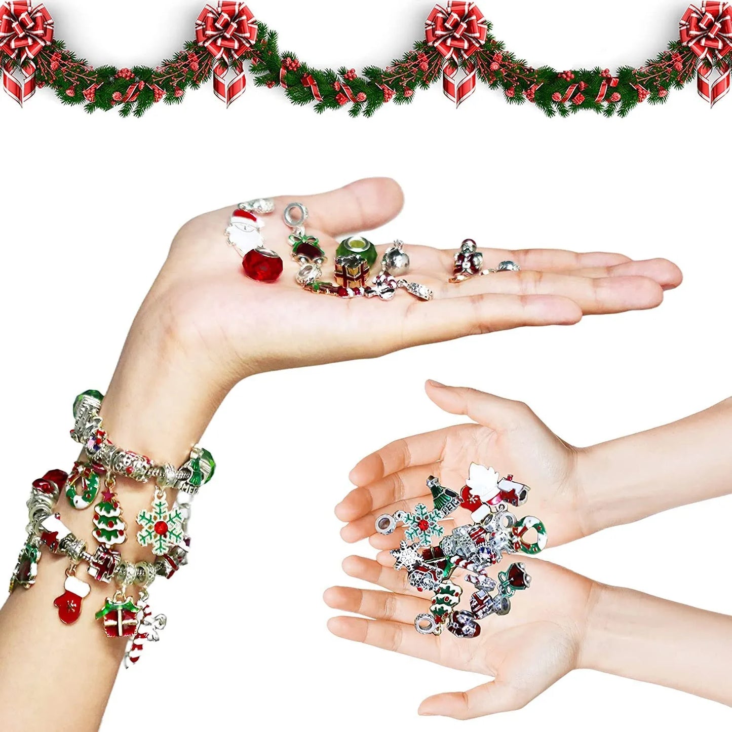 🎁DIY Christmas Advent Calendar Bracelets Set