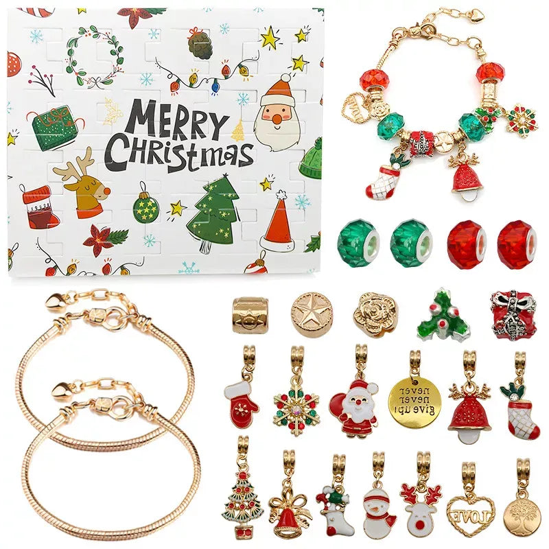 🎁DIY Christmas Advent Calendar Bracelets Set