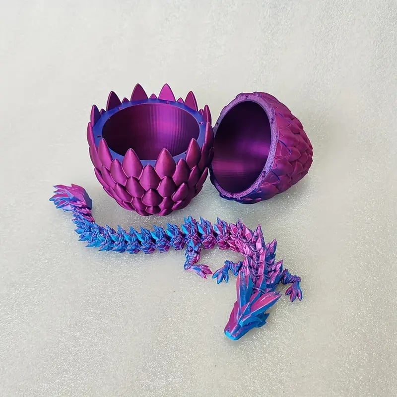 π3D-Printed Articulated Crystal Dragon