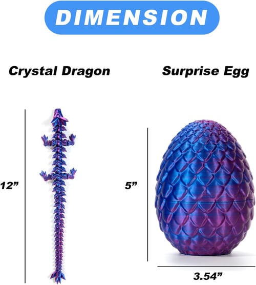 π3D-Printed Articulated Crystal Dragon