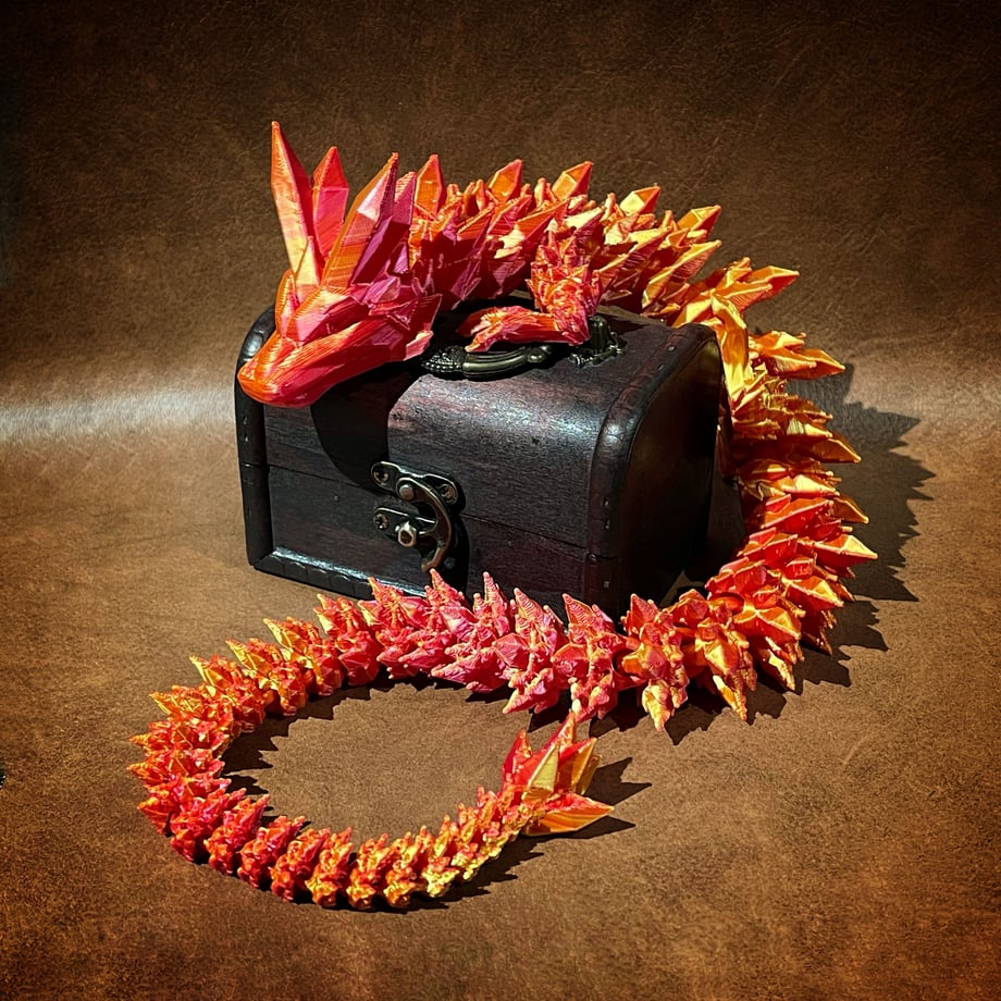 π3D-Printed Articulated Crystal Dragon