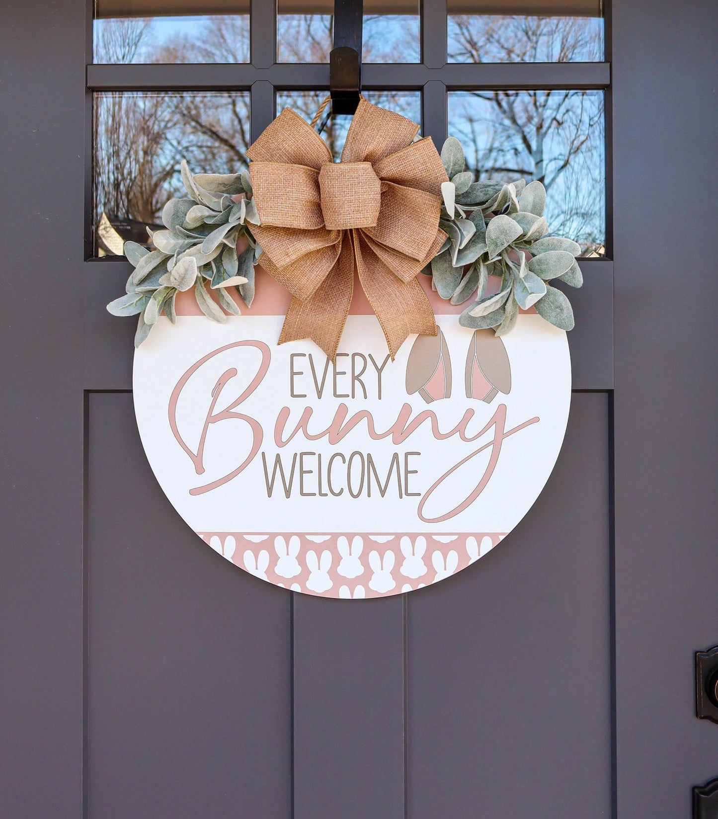 🐰Easter Welcome Bunny Door Sign🌸