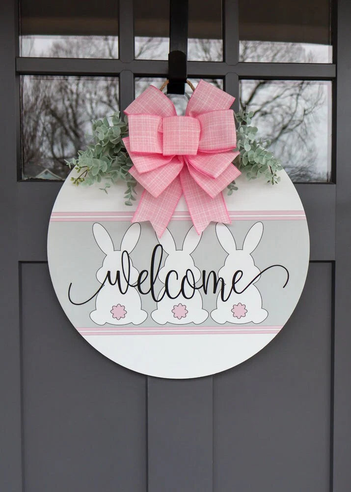 🐰Easter Welcome Bunny Door Sign🌸