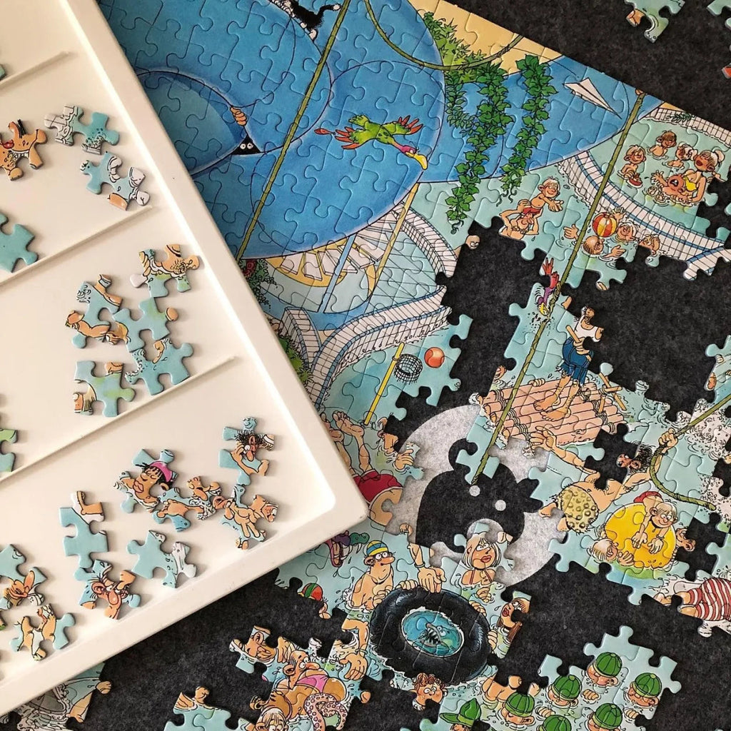 💥Clearance Sale🚀Rotating Puzzle Board with Drawers and Cover.Tilt&Lazy Susan