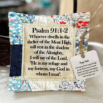 🥰Prayer Quilt with cross inside✝️