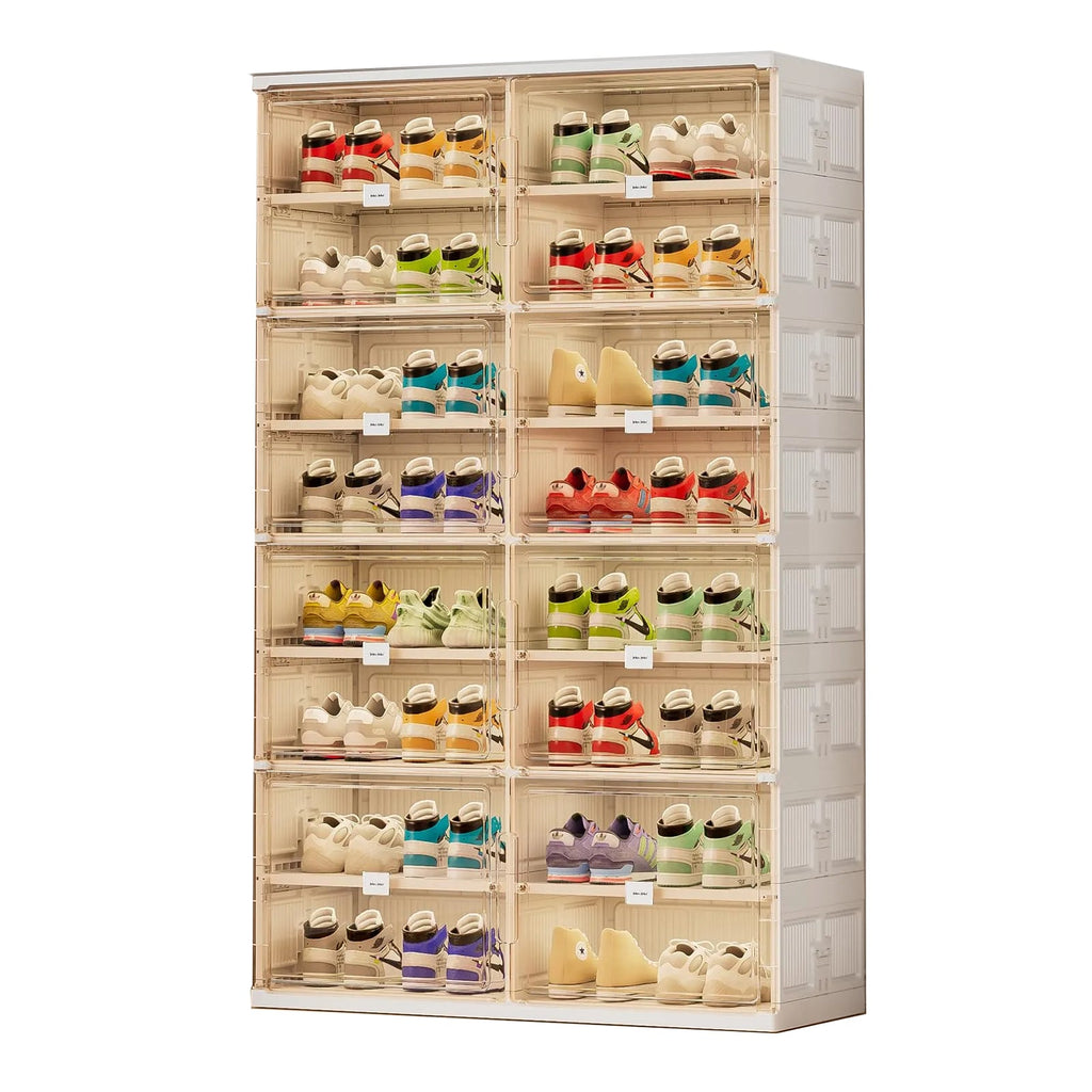 💥Clearance Sale💥Buy 2 Get 2 Free 🔥Foldable Shoe Rack Shoe Box for Closet Entryway