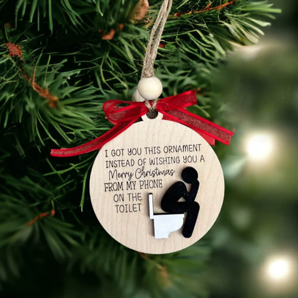 🔥Christmas pre-sale 50% OFF🎁✨Funny Wooden Friendship Christmas ornament❤