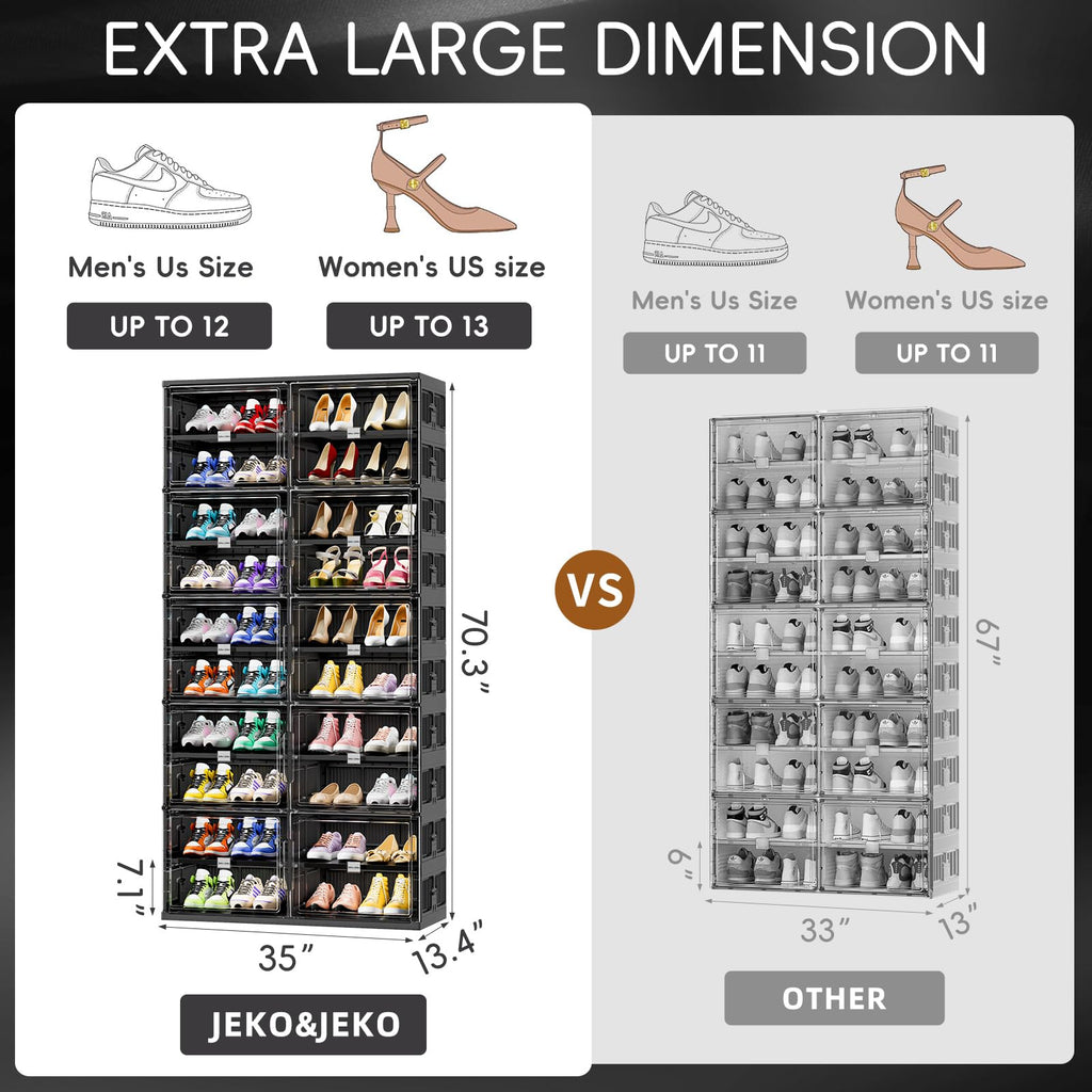 💥Clearance Sale💥Buy 2 Get 2 Free 🔥Foldable Shoe Rack Shoe Box for Closet Entryway