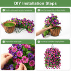 Artificial Flower , Faux Flower, Decorative Flower for Home Garden, Porch, Window Box, Yard and Seasonal Celebrations