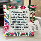 🥰Prayer Quilt with cross inside✝️