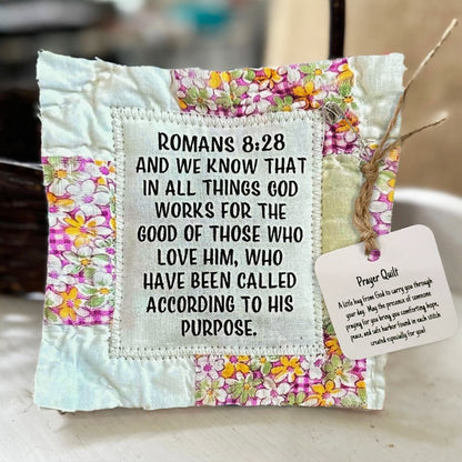 🥰Prayer Quilt with cross inside✝️