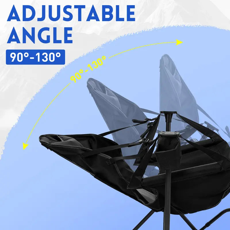 💥Clearance Sale🌿 Hammock Camping Chair 🪑 Swing & Rocking w/ Footrest 💪 450LBS Capacity