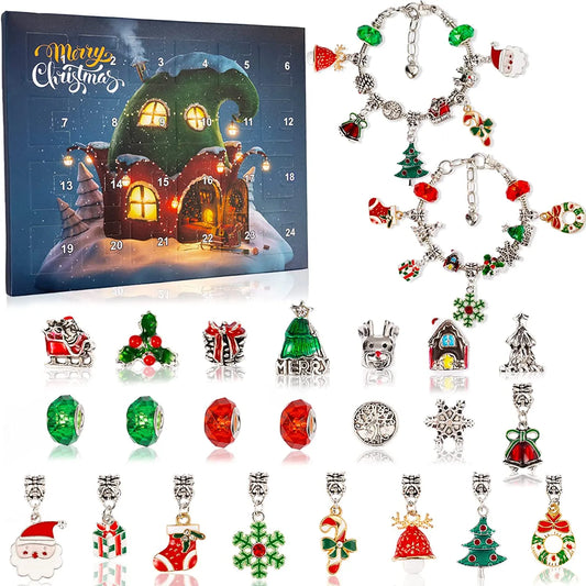 🎁DIY Christmas Advent Calendar Bracelets Set
