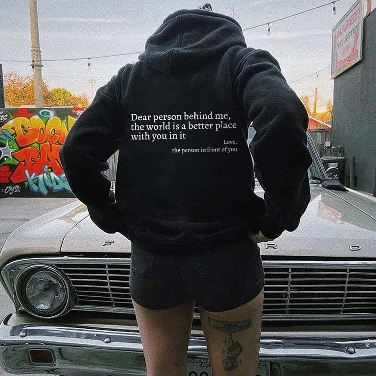 Dear Person Behind Me Sweatshirt Secondary image