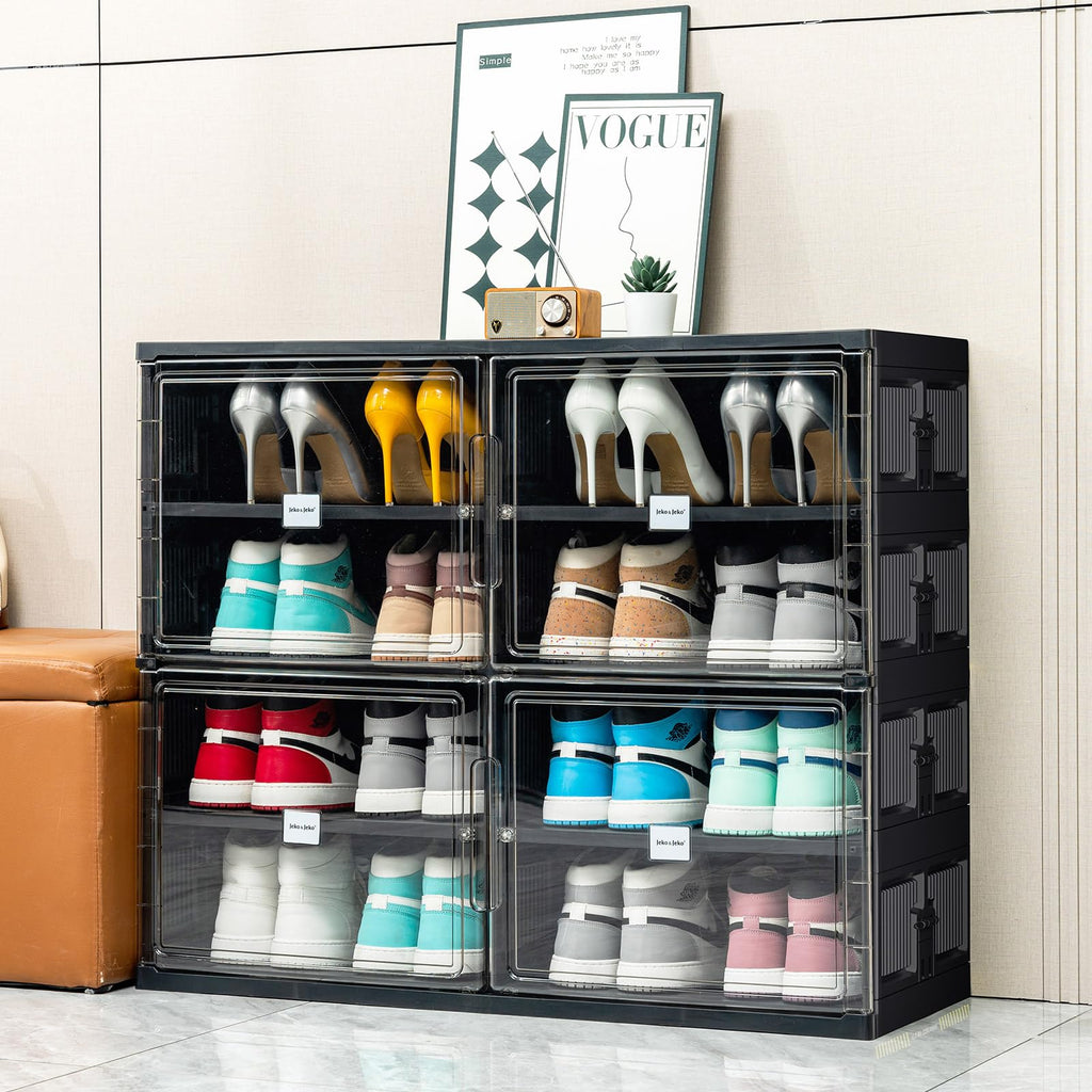 💥Clearance Sale💥Buy 2 Get 2 Free 🔥Foldable Shoe Rack Shoe Box for Closet Entryway