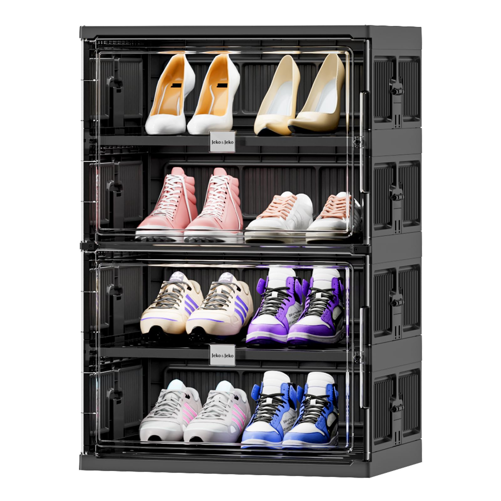 💥Clearance Sale💥Buy 2 Get 2 Free 🔥Foldable Shoe Rack Shoe Box for Closet Entryway