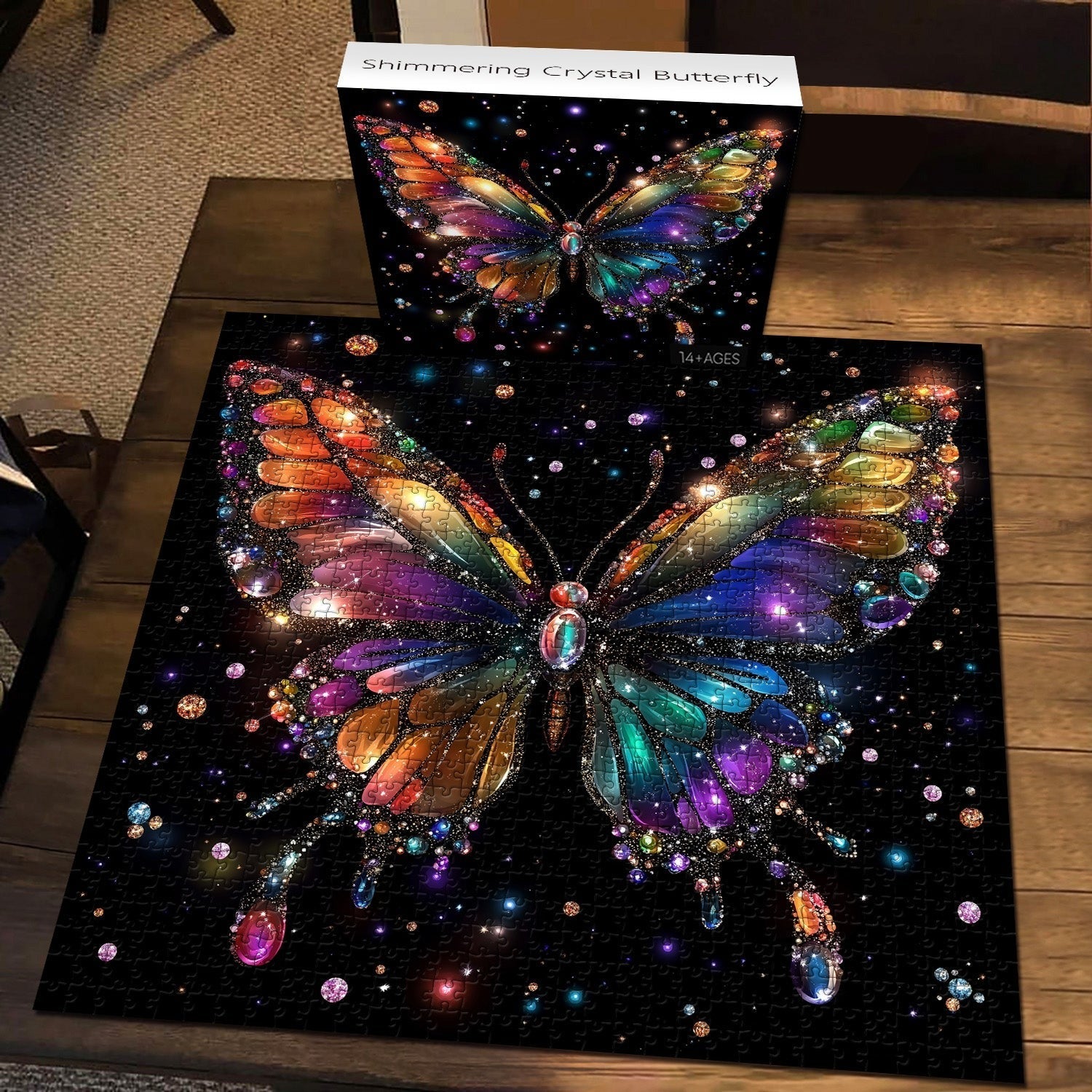 Shimmering Crystal Butterfly Jigsaw Puzzles 1000 Pieces Secondary image