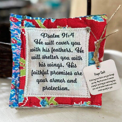 🥰Prayer Quilt with cross inside✝️