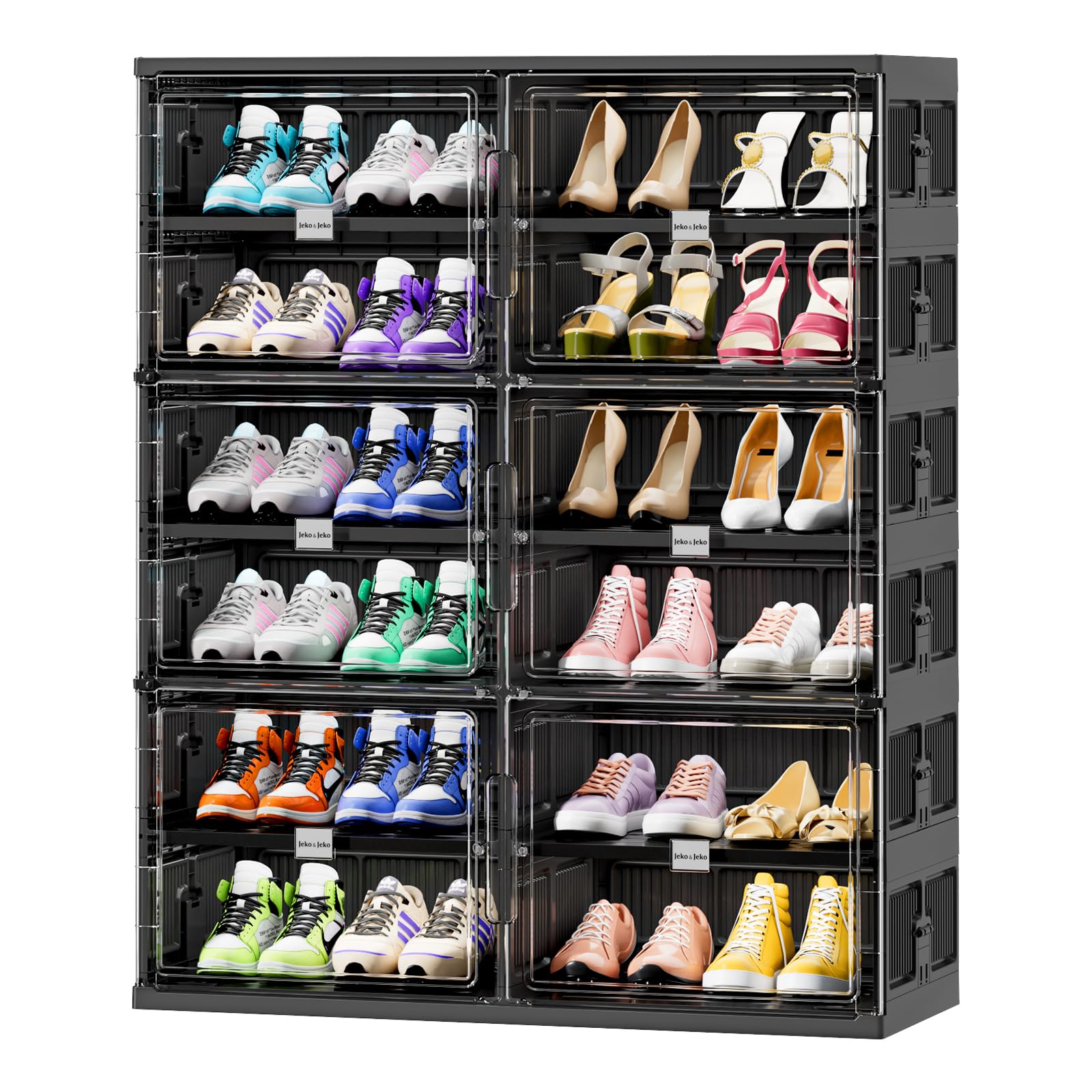 💥Clearance Sale💥Buy 2 Get 2 Free 🔥Foldable Shoe Rack Shoe Box for Closet Entryway