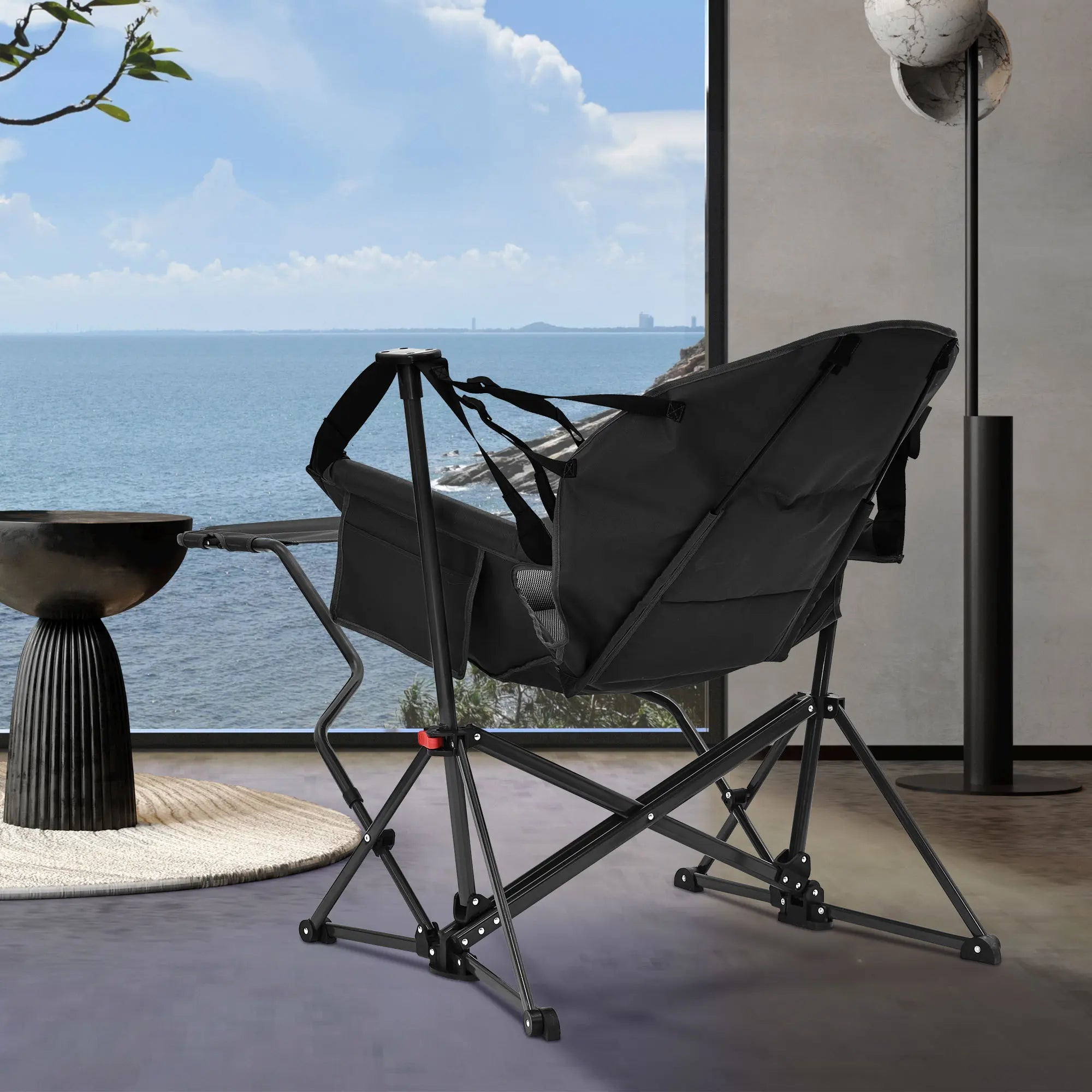 💥Clearance Sale🌿 Hammock Camping Chair 🪑 Swing & Rocking w/ Footrest 💪 450LBS Capacity Secondary image