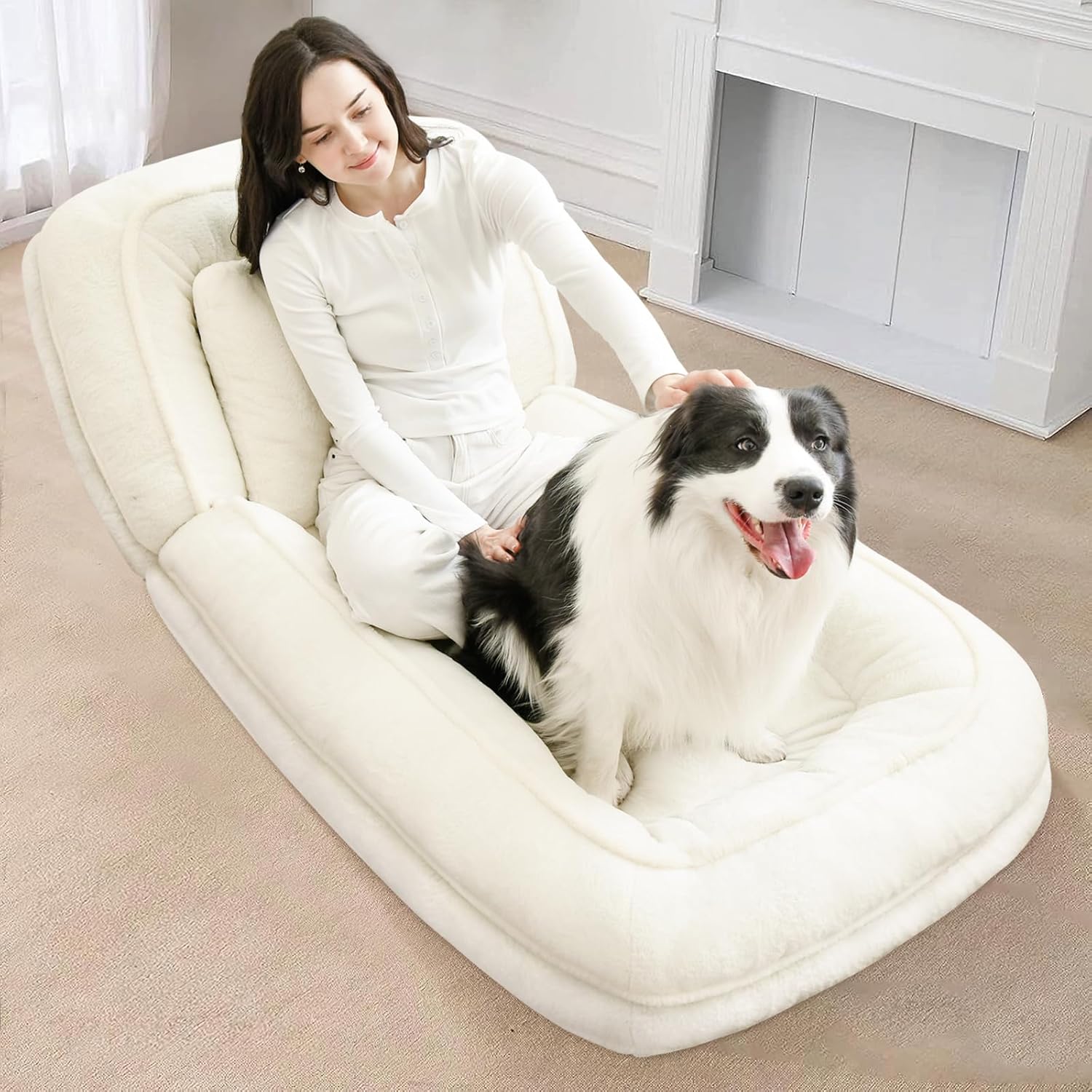 💥 Clearance Sale - Human Dog Bed 🛋️✨ Adjustable Lounge 🐶