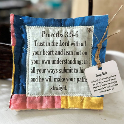 🥰Prayer Quilt with cross inside✝️