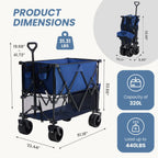 💥Clearance Sale💥400L Folding Wagon Cart for Camping and Outdoor Use