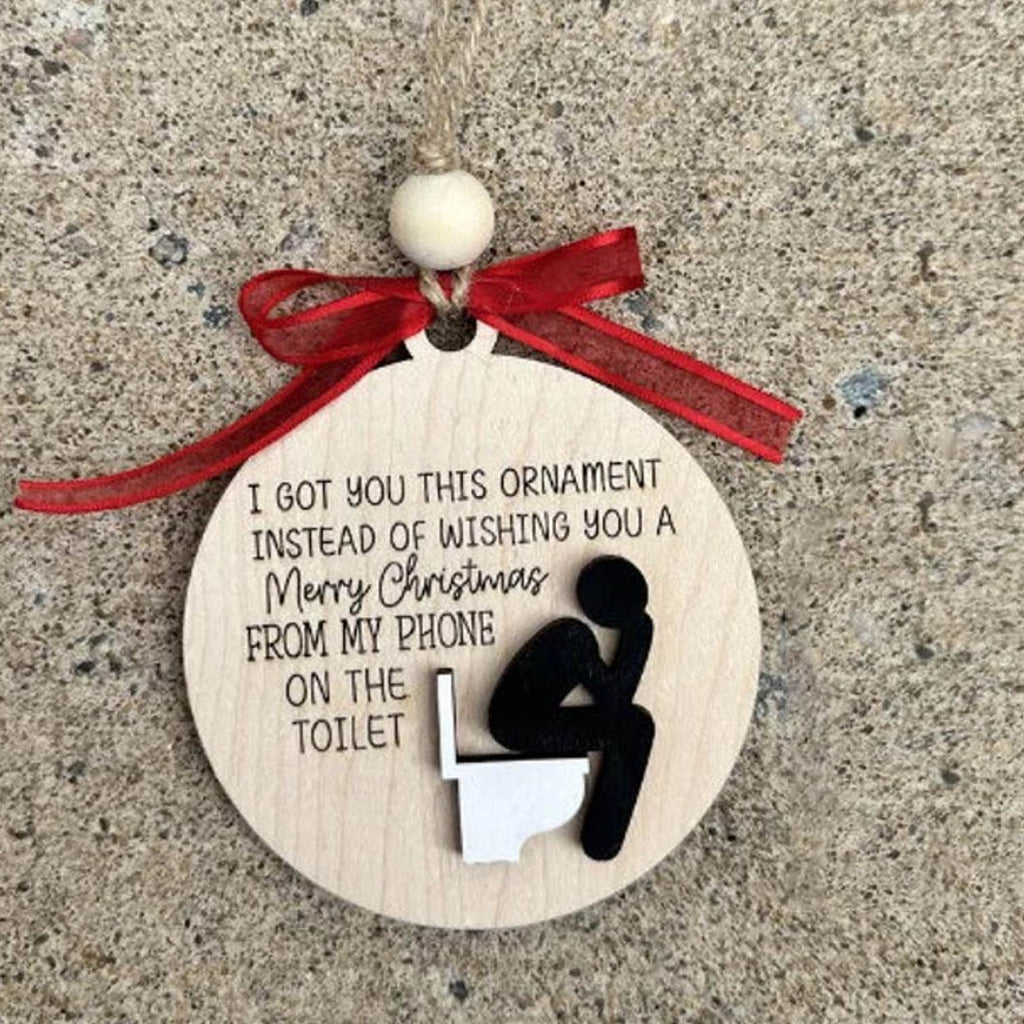 🔥Christmas pre-sale 50% OFF🎁✨Funny Wooden Friendship Christmas ornament❤