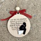 🔥Christmas pre-sale 50% OFF🎁✨Funny Wooden Friendship Christmas ornament❤