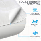 💝Last Day Clearance Sale-Air Mattress with Frame & Rolling Case