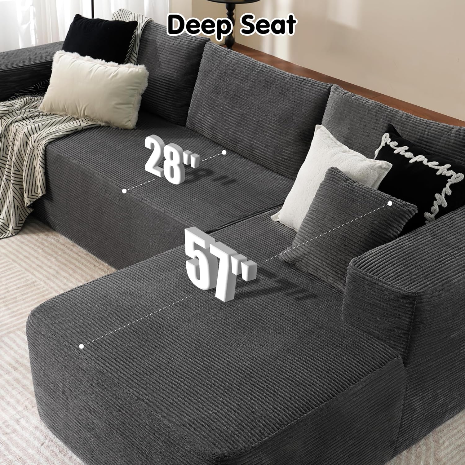 💝Today's Specials💝Minimalist L-Shape Couch Secondary image