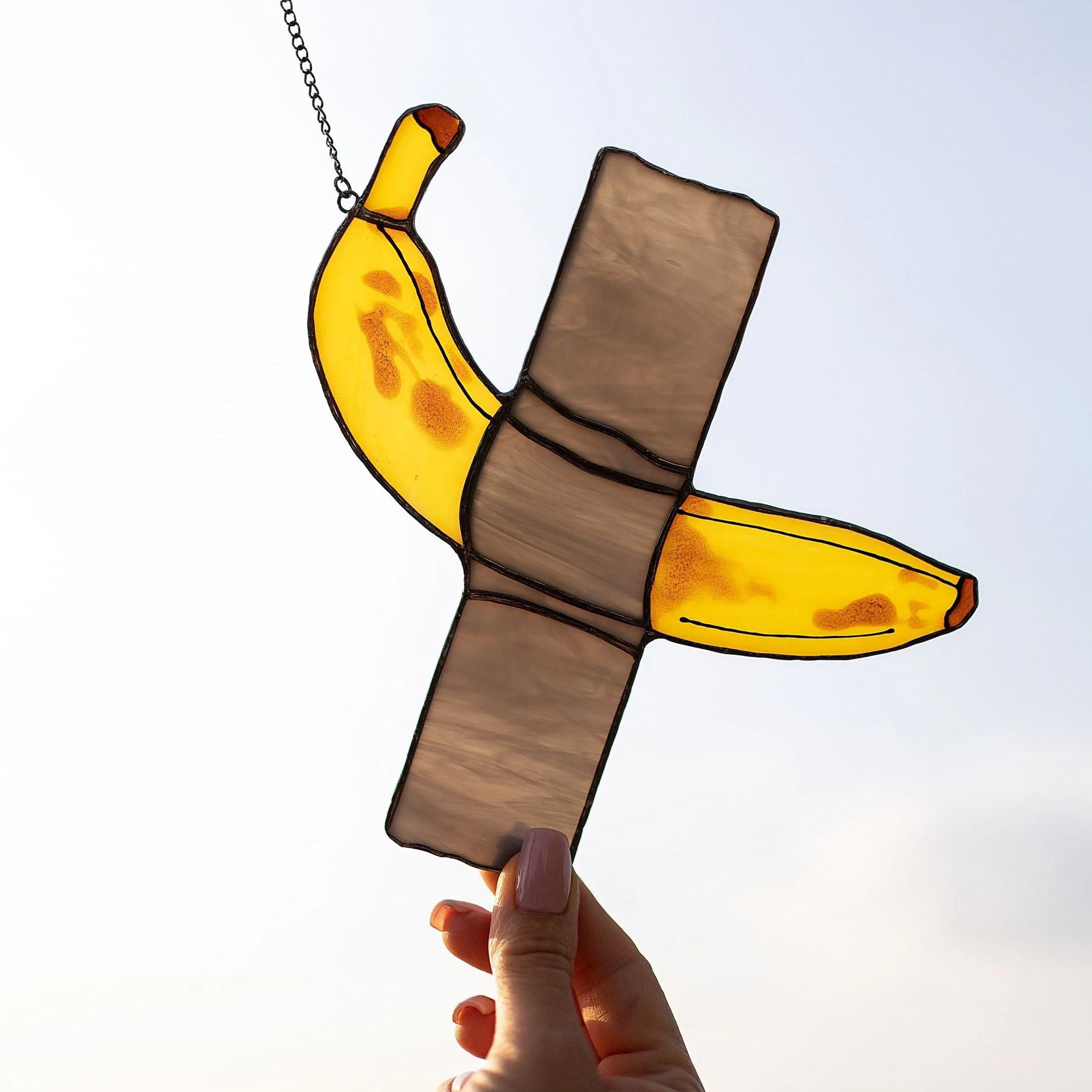 Stained Glass Banana Suncatcher Secondary image